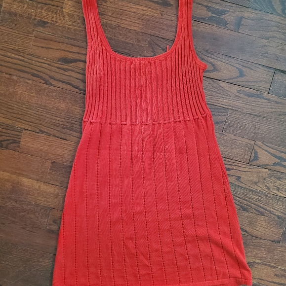 Red Guess Sweater Dress - Picture 2 of 3